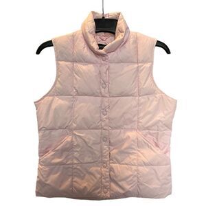 Lands' End Women's Down Puffer Vest Pink Size Small (6-8)